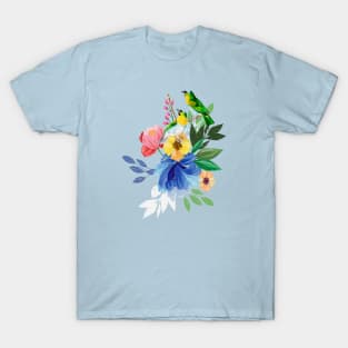 Flowers Birds 2 T-Shirt